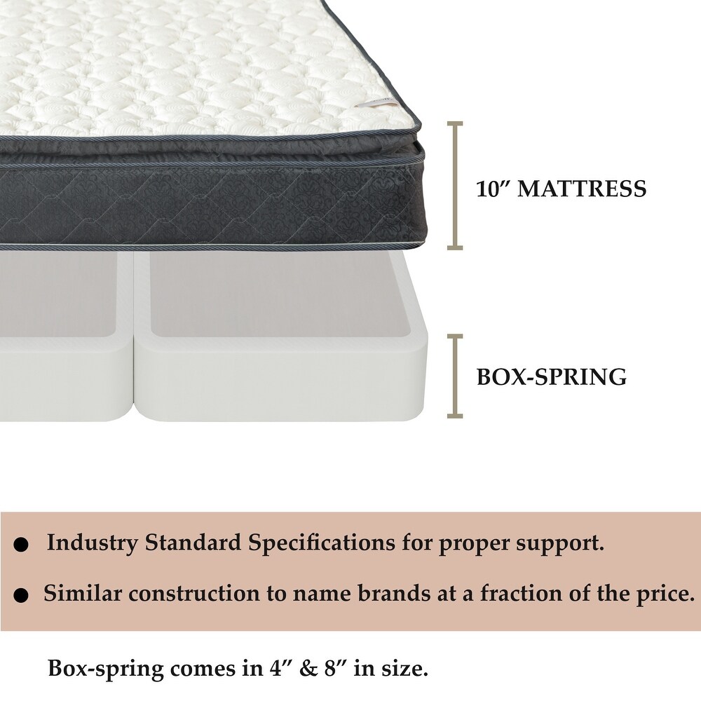 Onetan  10 Inch Medium Pillow Top Memory Foam Pocket Coil rolled Mattress with 4\