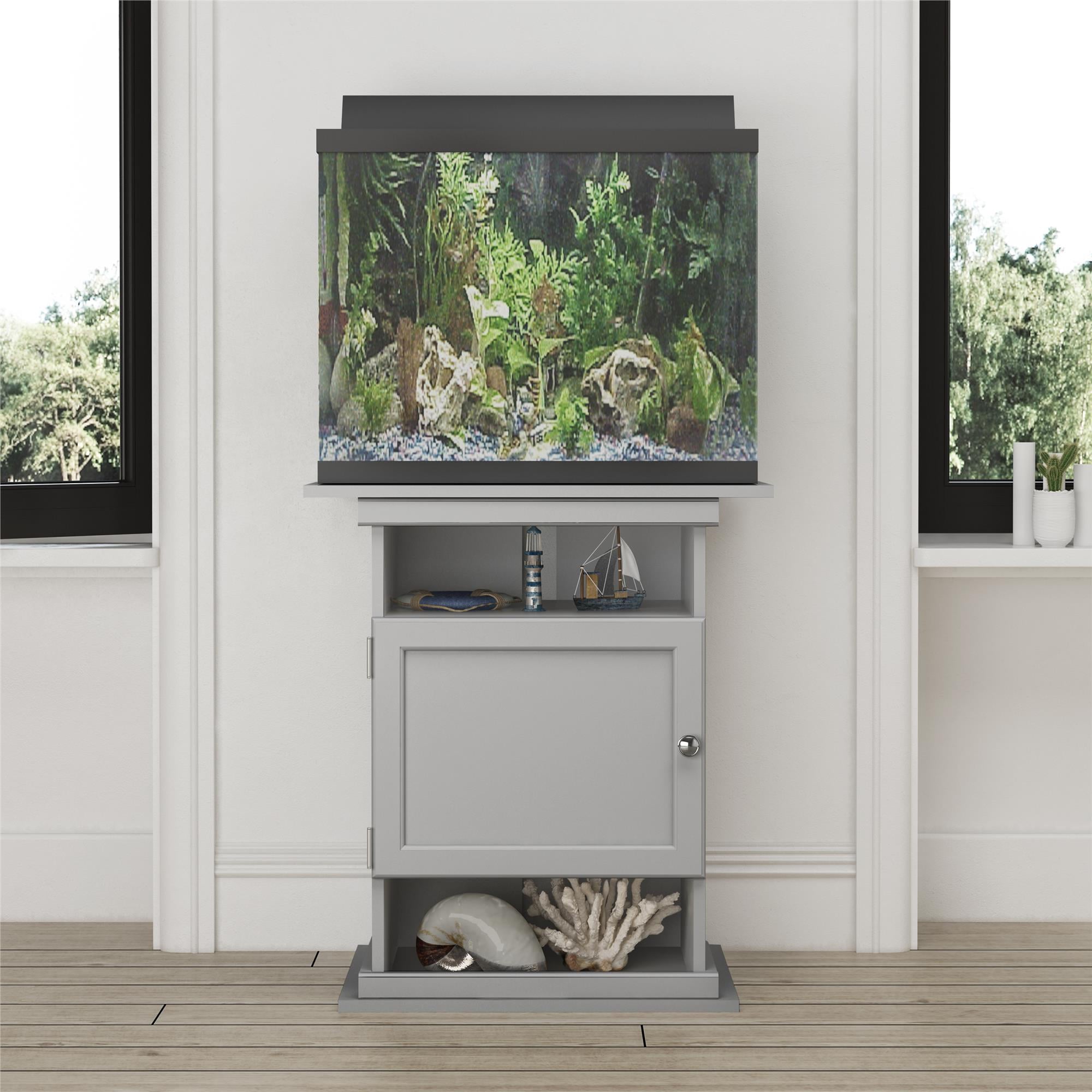 Ameriwood Home Flipper™ 10/20 Gallon Aquarium Stand， Dove Gray