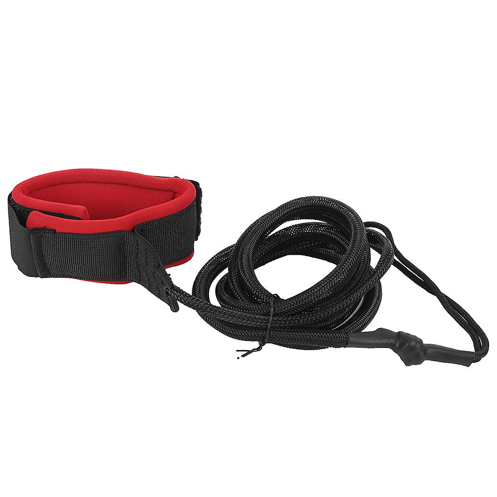 Surfing Kayak Leash Rope Boat Safety Paddle Hand Rope For Surfboard Surfing Accessoriesblack Red Color