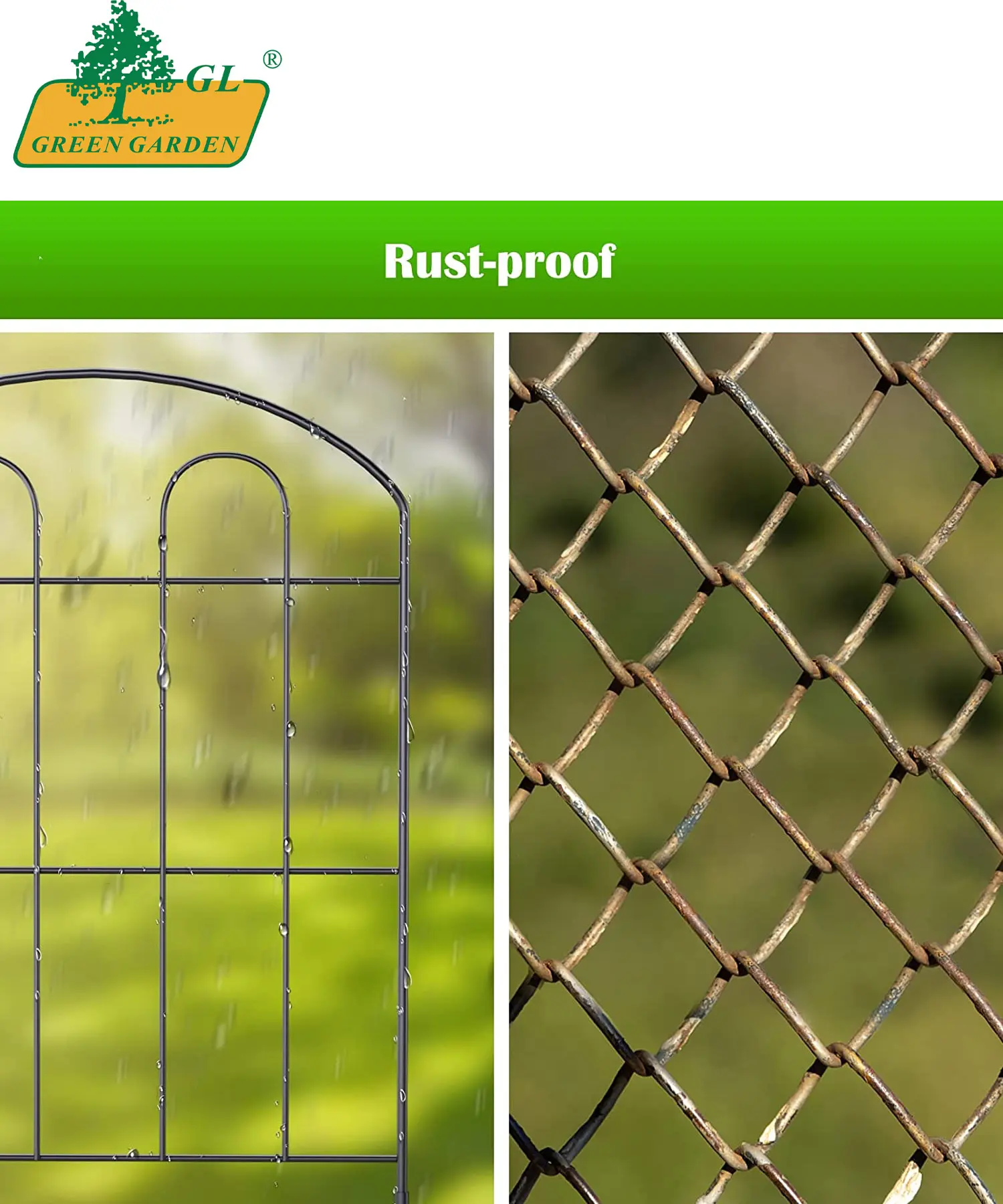 High quality garden fence artificial decorative fence decorative picket fence