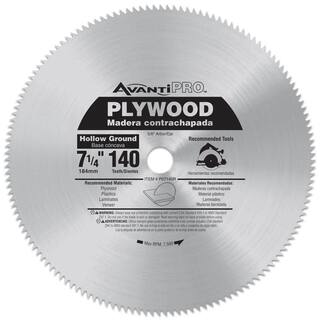 Avanti Pro 7-14 in. x 140-Tooth Plywood Circular Saw Blade P07140R