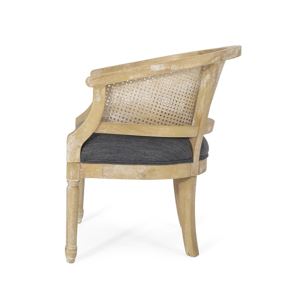 Steinaker Wood and Cane Accent Chair by Christopher Knight Home