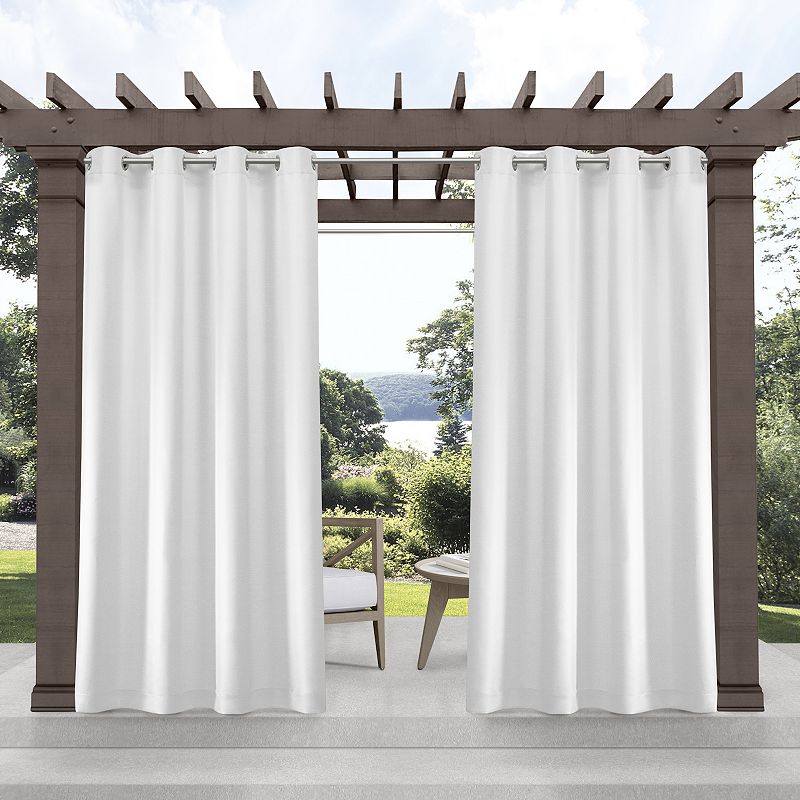 Exclusive Home 2-pack Indoor/Outdoor Solid Cabana Window Curtains