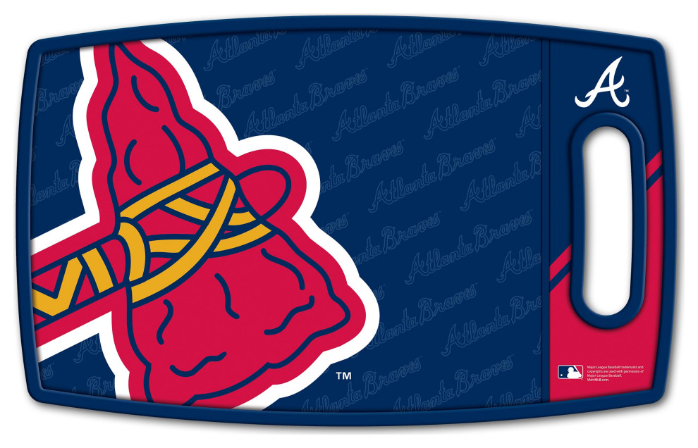 Atlanta Braves Logo Series Cutting Board   Traditional   Cutting Boards   by StadiumView Products  Houzz