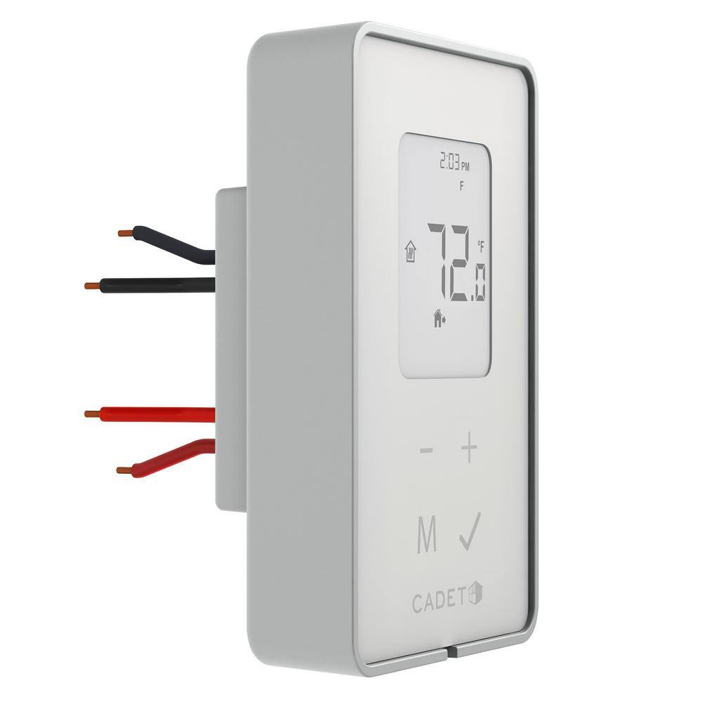 Cadet Double-pole 15 Amp Line Voltage 120240-volt TEP Series 5-2 Day Electronic Programmable Thermostat in White TEP362DW