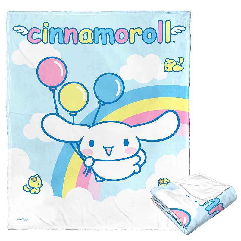 Cinnamoroll Rainbow Clouds Throw Blanket