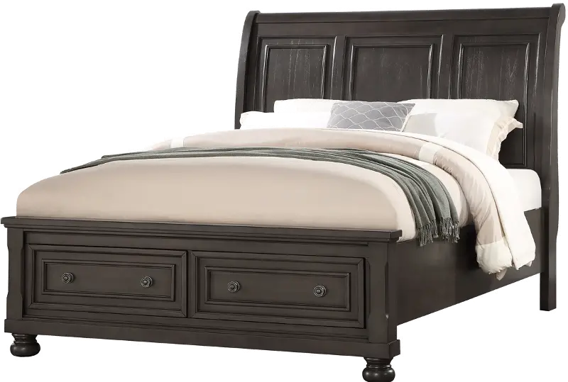 Stella Gray King Storage Bed