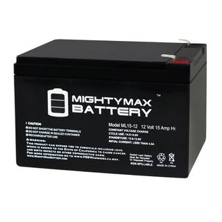 MIGHTY MAX BATTERY 12V 15AH F2 Replacement Battery works with Power Wheels MAX3535580