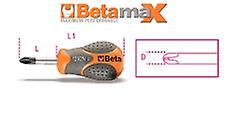 Beta 012920103 4.5x30 4.5X30mm Screwdrivers Cross Phillips Screws Extra Short