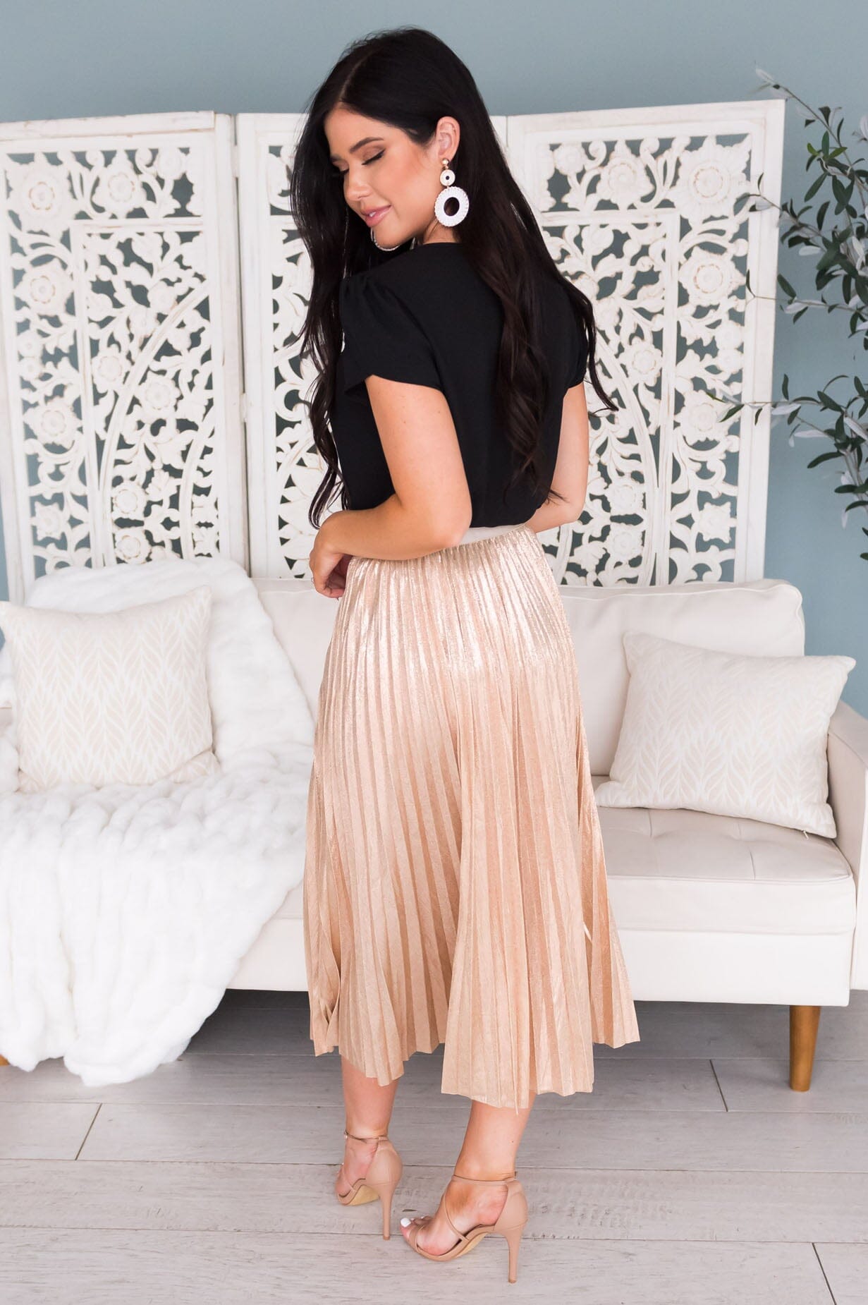 Shine Bright Darling Modest Pleat Skirt