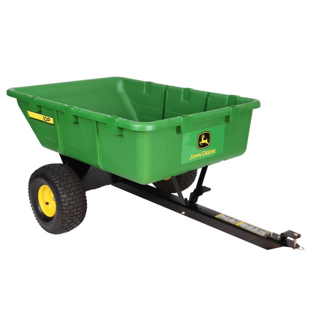 John Deere 650 lb. 10 cu. ft. Tow-Behind Poly Utility Cart PCT-100JDC