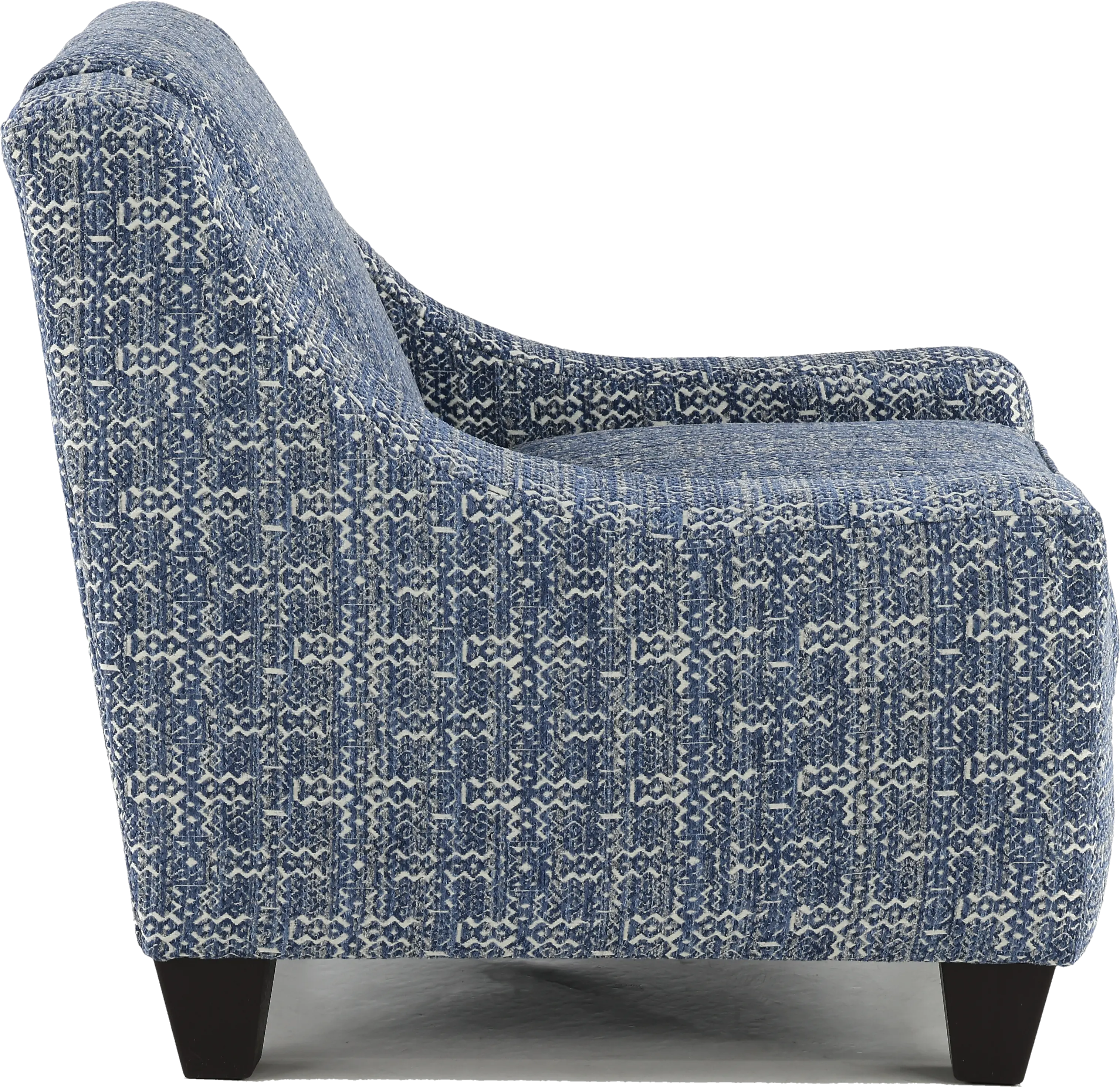 Modern Farmhouse Denim Blue Accent Chair