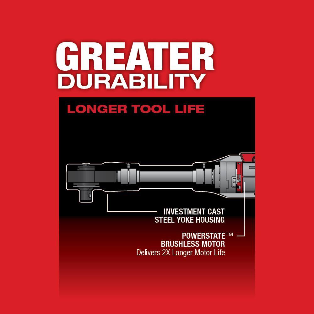 MW M12 FUEL 12V 38 in. Lithium-Ion Brushless Cordless Extended Reach Ratchet (Tool-Only) 2560-20