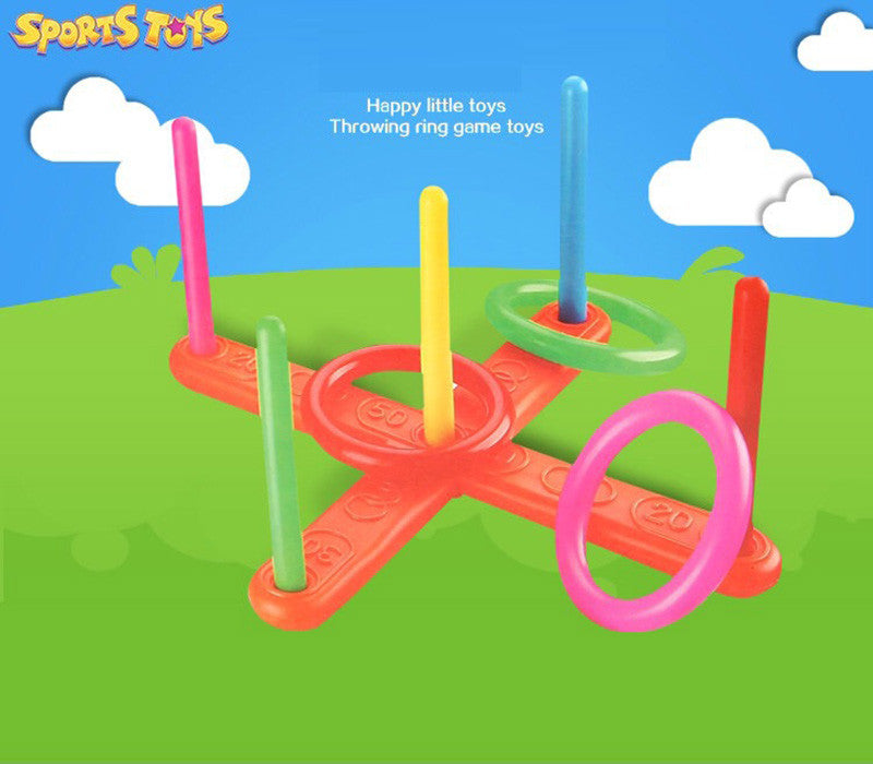 Hoop Ring Toss Ring Toss Quoits Garden Game Pool Toy Outdoor Fun Set New Kids Education Toys