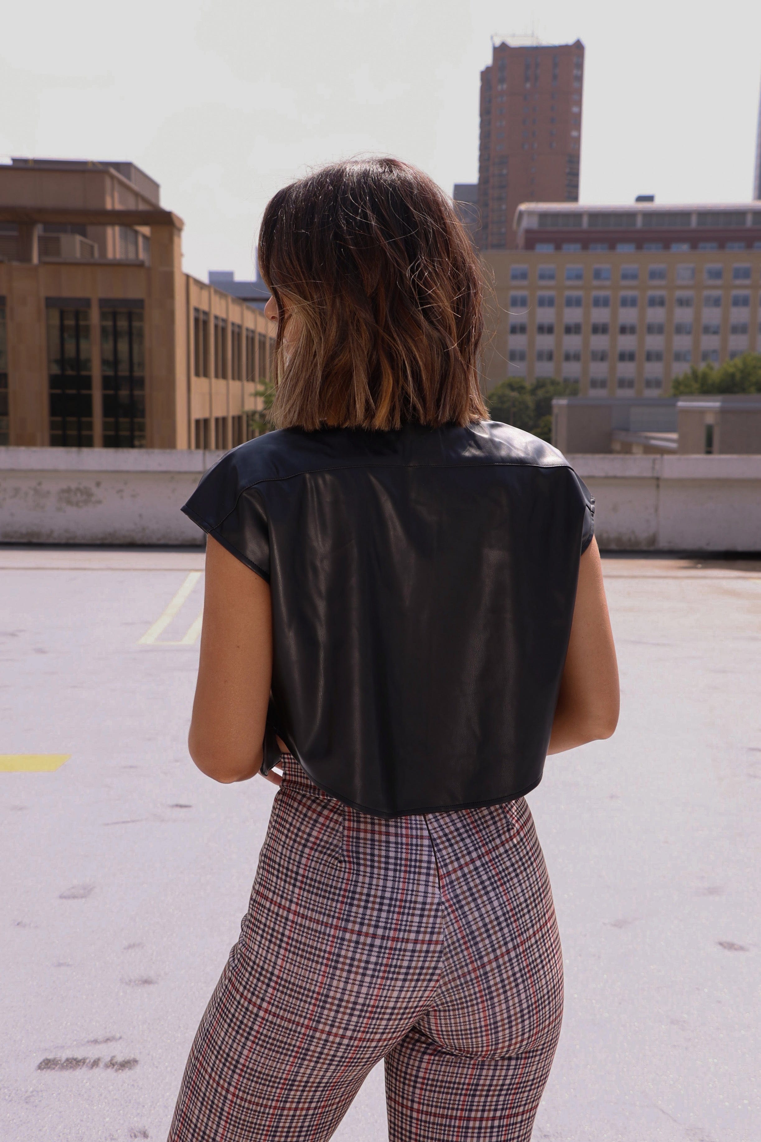 Faux Leather Vest