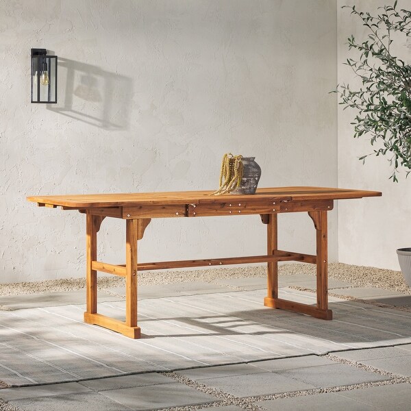 Middlebrook Surfside Acacia Wood Outdoor Extension Dining Table