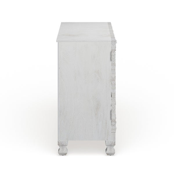 White Wood Mediterranean Cabinet 30 x 35 x 16