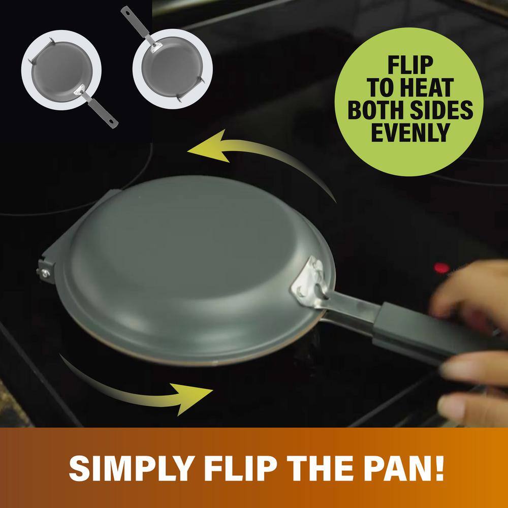 Gotham Steel 7 In. Non-Stick Ti-Ceramic Pancake Bonanza The Easy Double Flip Pan 2049