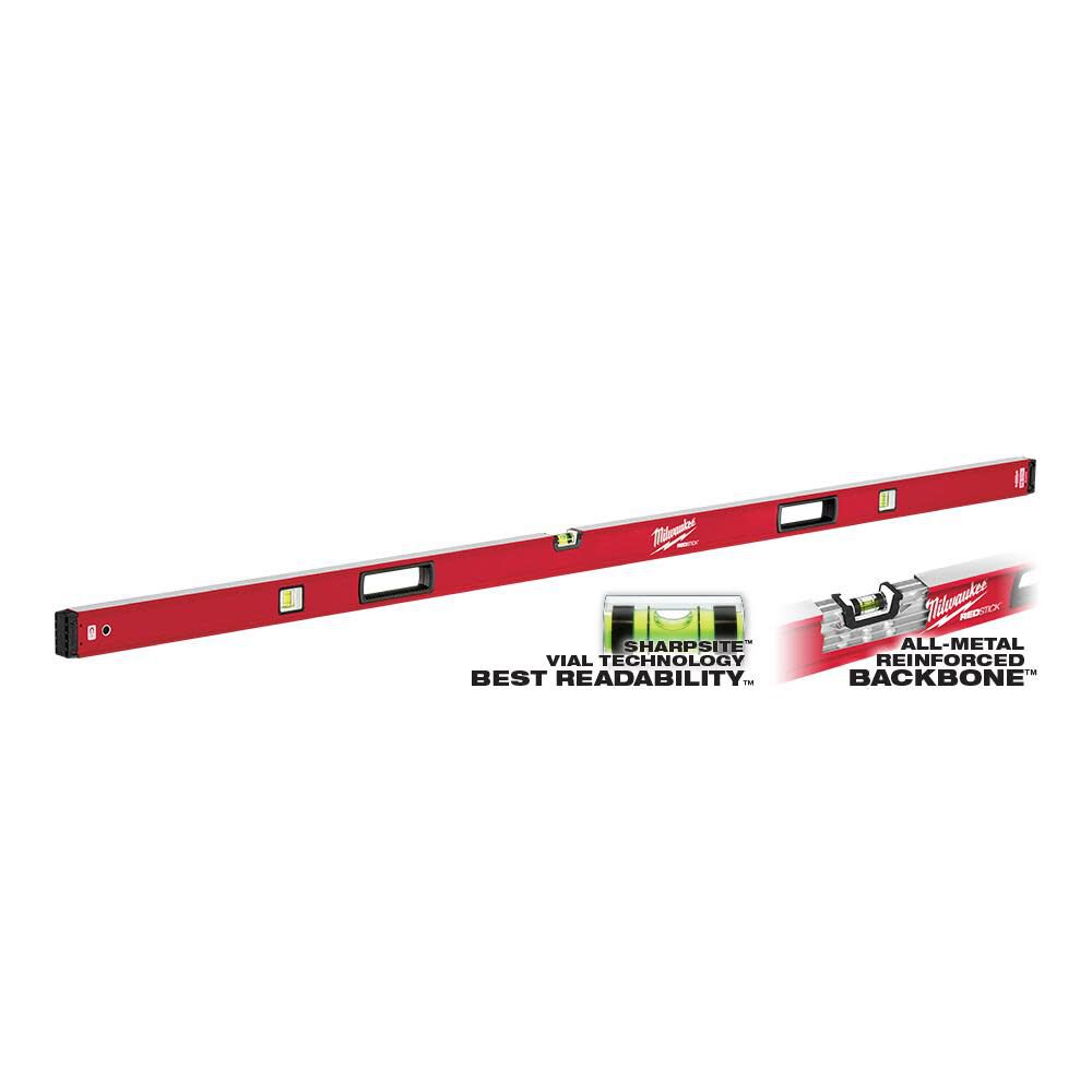 Milwaukee 78 in. REDSTICK Magnetic Box Level MLBXM78 from Milwaukee