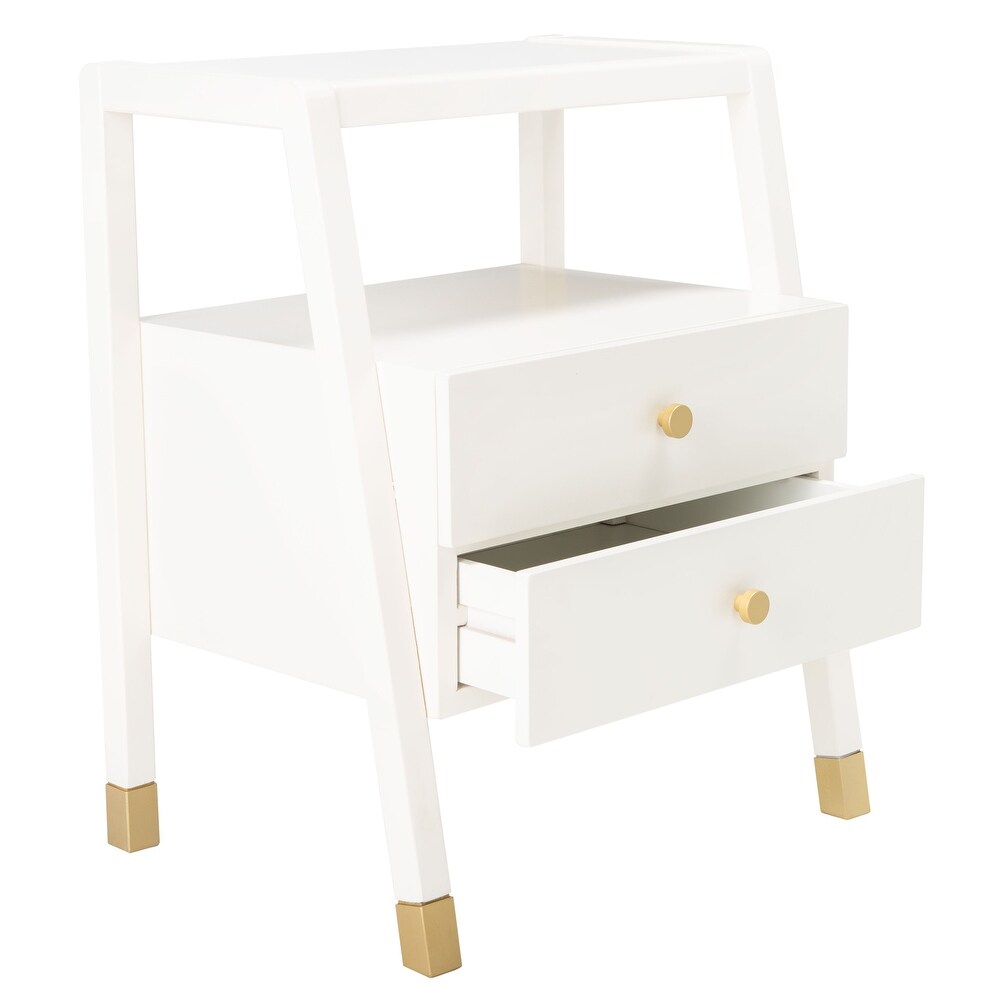 SAFAVIEH Cove 2 Drawer 1 Shelf Accent Table   19\