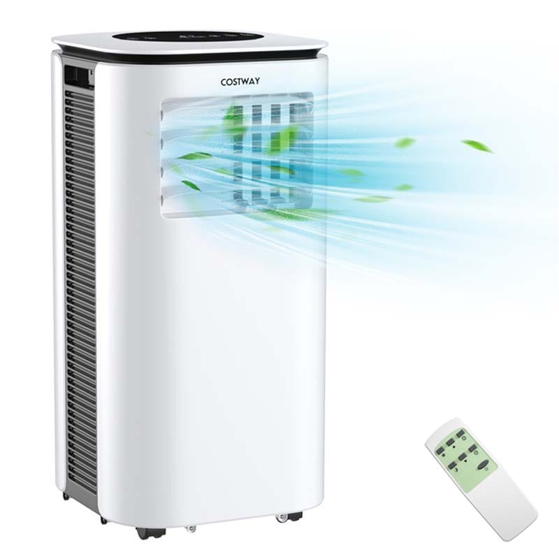 9000 BTU 3-in-1 Portable Air Conditioner Air Cooler Fan Dehumidifier with 4 Modes & 2 Speeds, 24H Timer