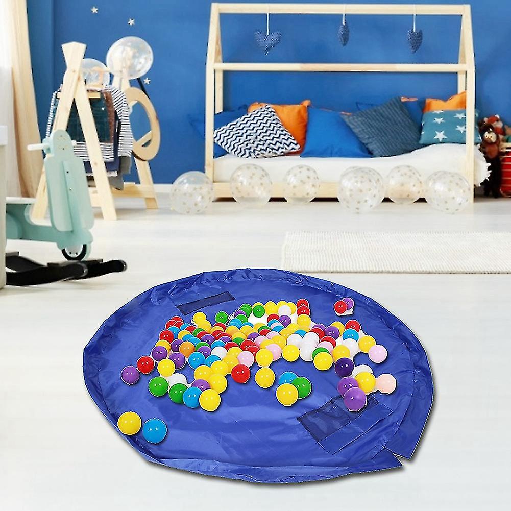 Blue Bag Kids Play Mat Portable Toy Storage Organizer Toys Case