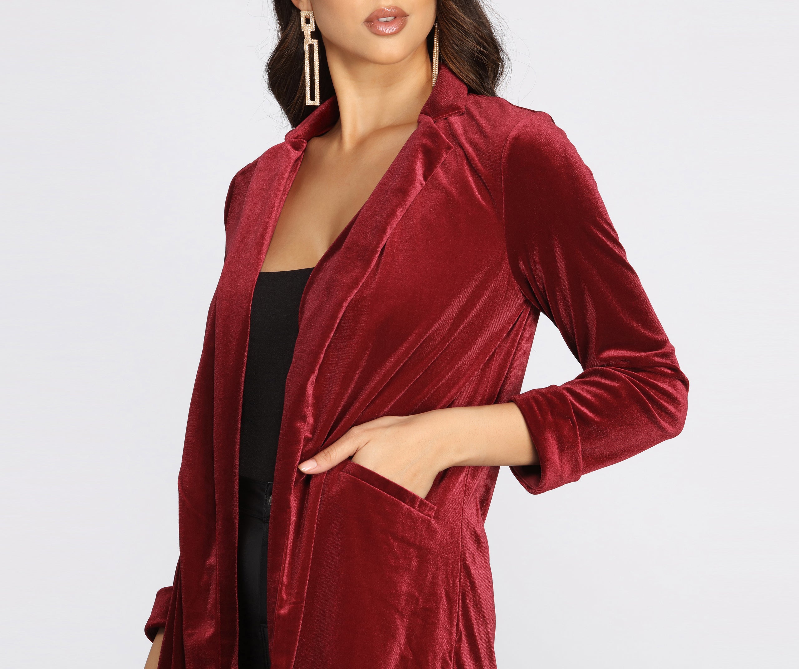 Oversized Luxe Velvet Blazer