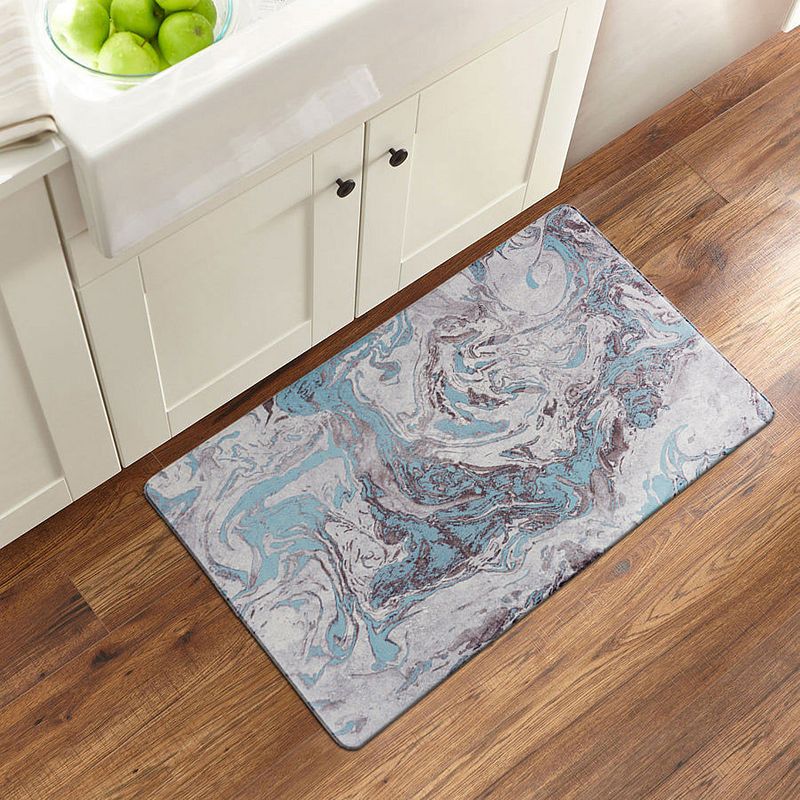 World Rug Gallery Contemporary Marble Anti-Fatigue Mat