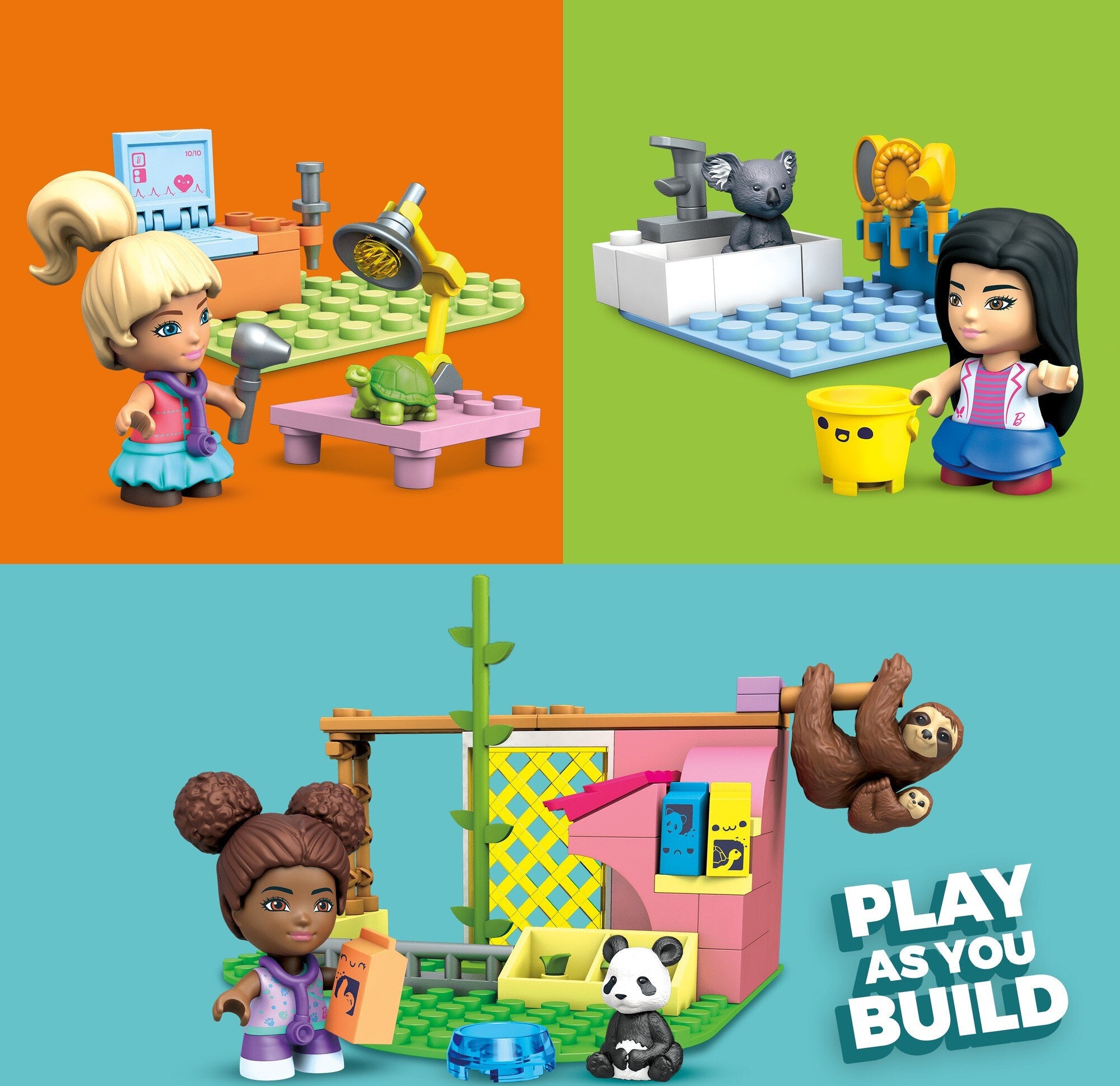 Mega Construx Barbie Animal Grooming Station building set (97 pieces)