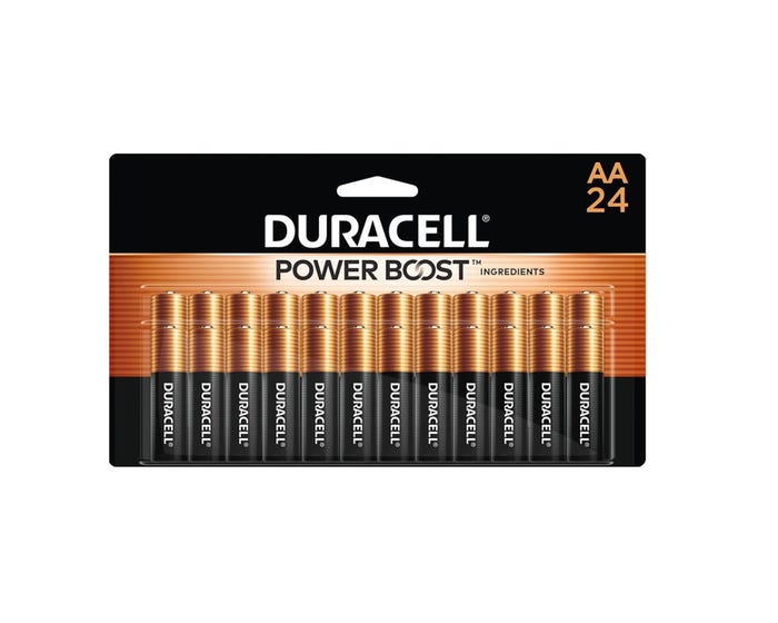 Duracell Coppertop AA Alkaline Batteries， 24 Pack