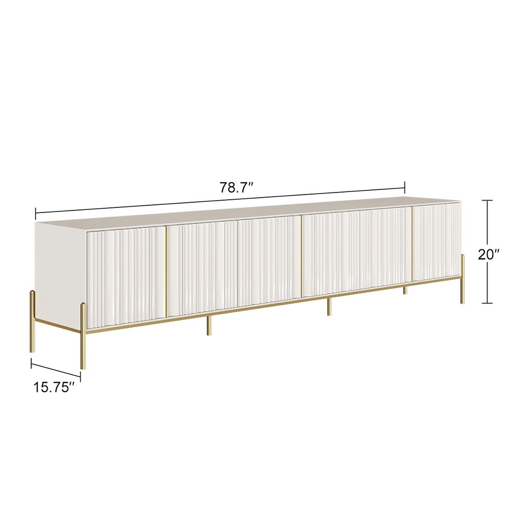 JASIWAY Romantic Modern Rectangle TV Stand