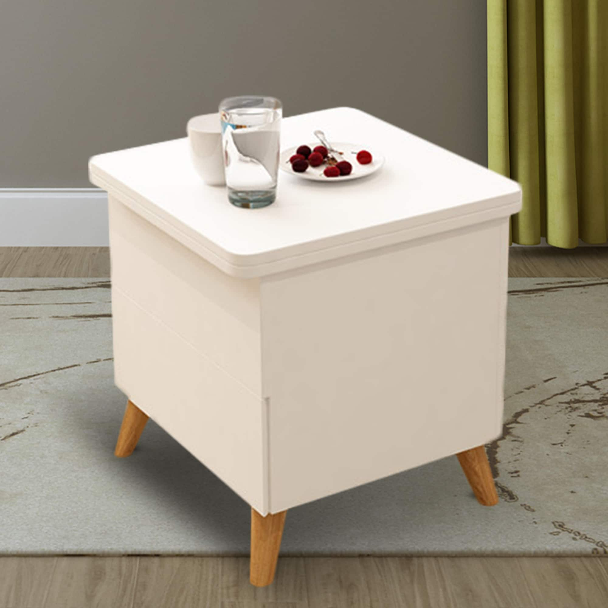 JASIWAY Modern Lift Top Coffee Table with Storage Drawers