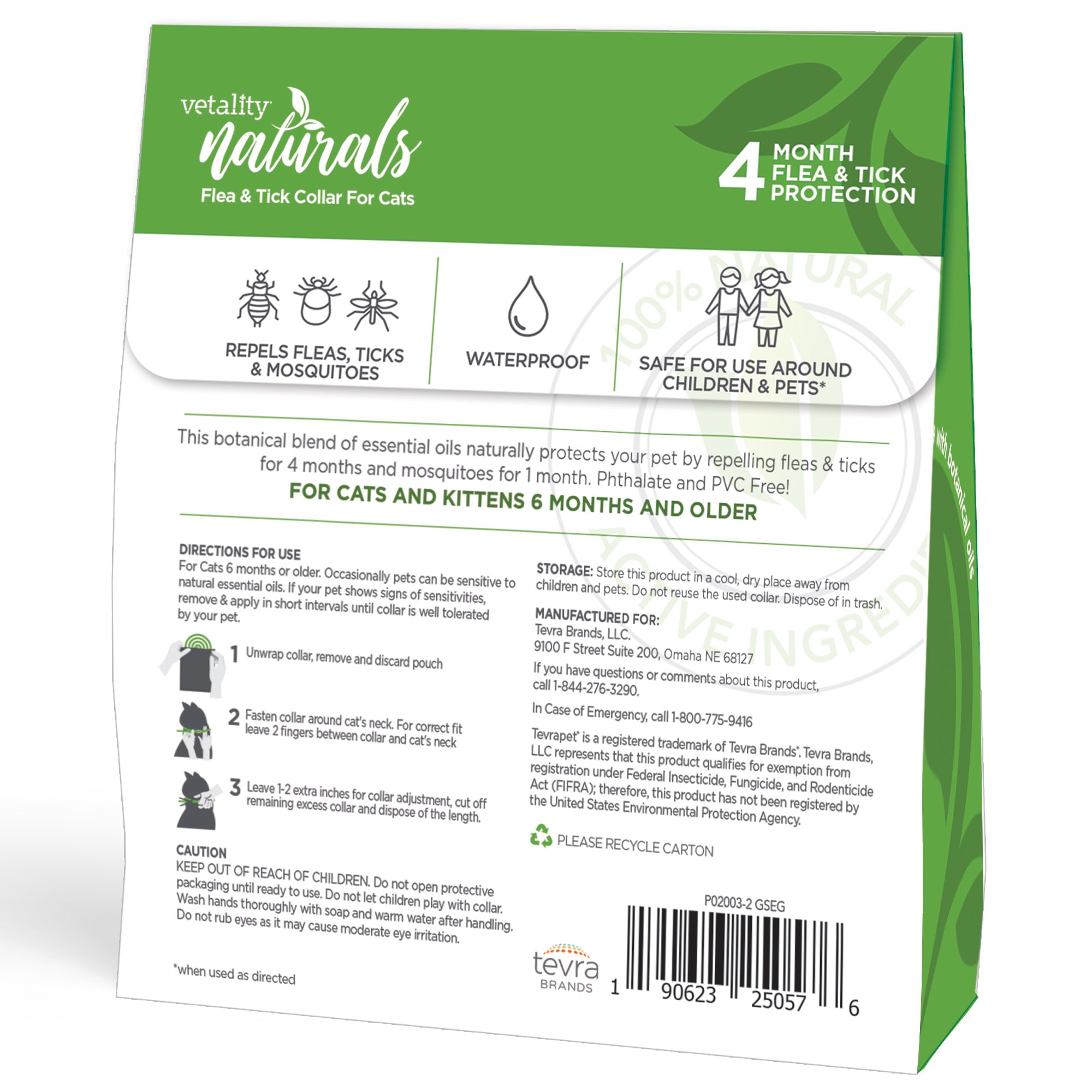 Vetality Naturals Flea  Tick Cat Collar