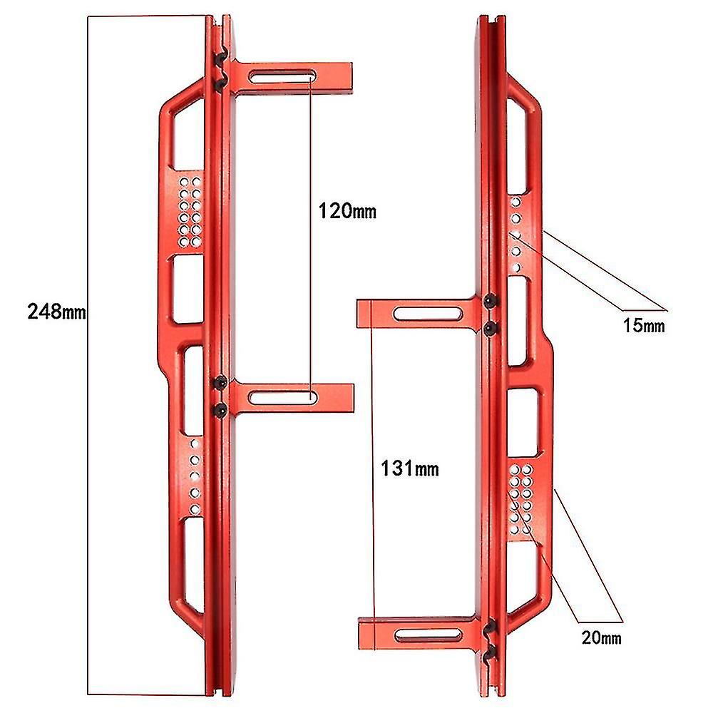 2pcs Metal Side Slipper Side Pedal Compatible With Axial Scx6 Jeep，3