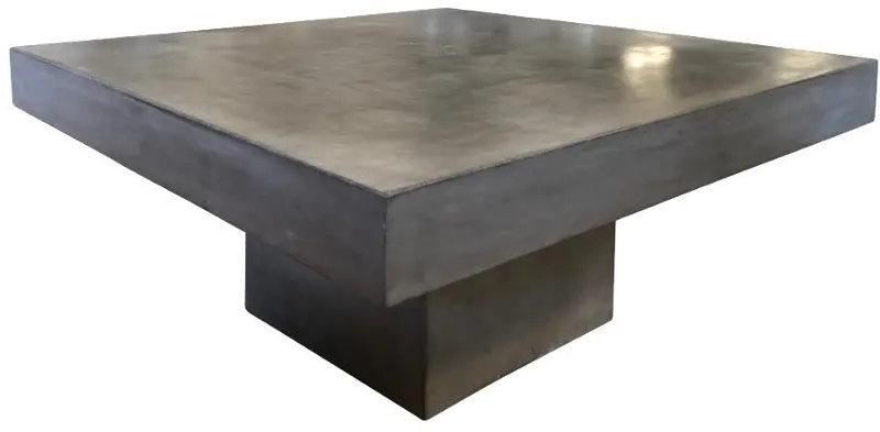 Clemente Modern Polished Concrete Coffee Table