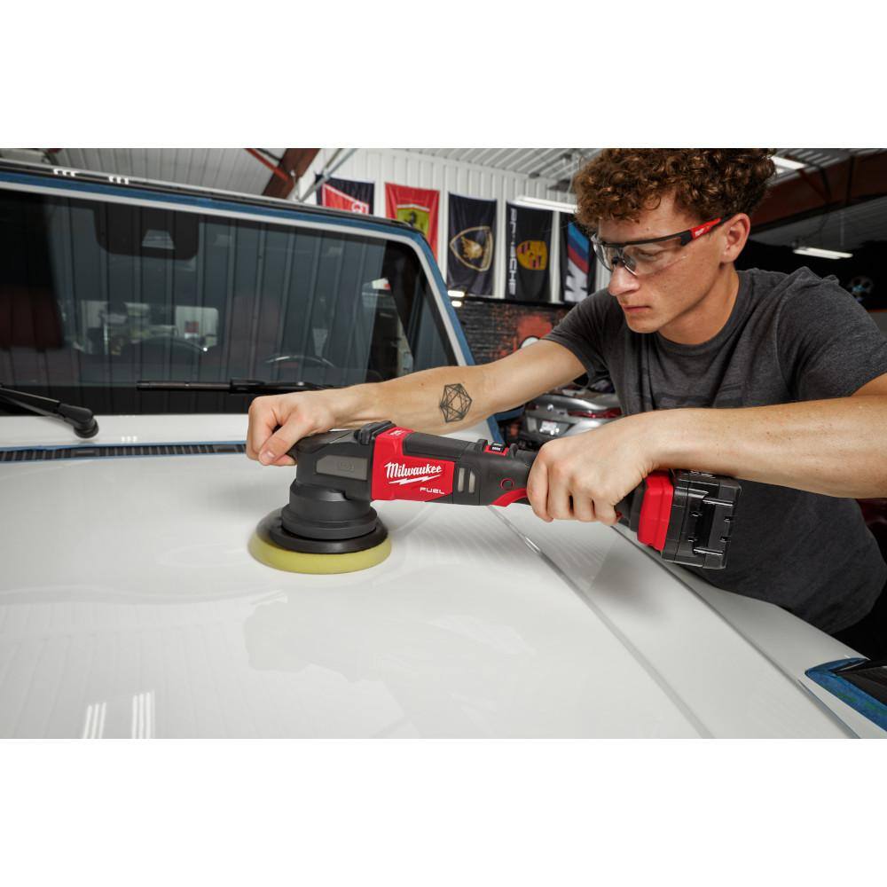 MW M18 FUEL18V Lithium-Ion Brushless Cordless 15MM DA Polisher (Tool-Only) 2684-20