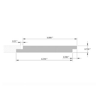 Swaner Hardwood 1 in. x 6 in. x 8 ft. Poplar Shiplap Board (2-Pack) OL1X6X8SHIPLAP