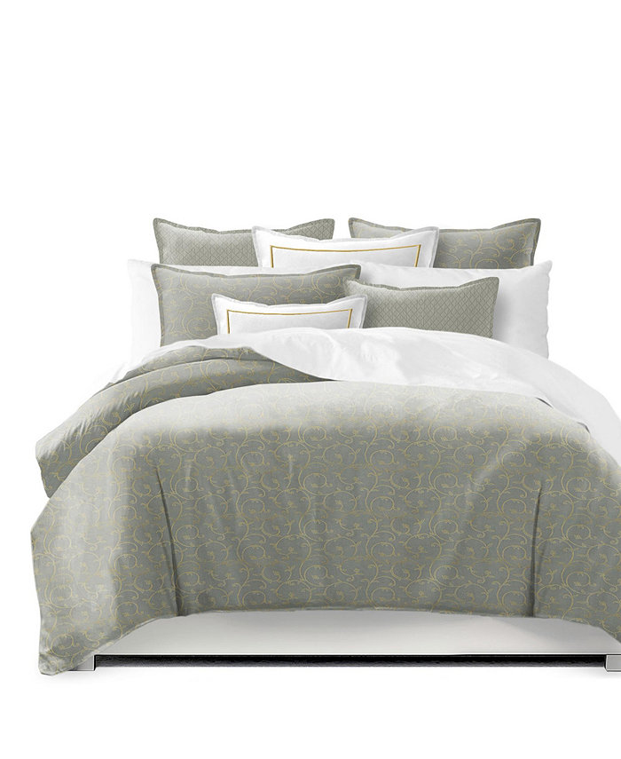 6ix Tailors Fine Linens Kalia Gilded Full Double Duvet Cover and 2 Shams Set， Plus 2 Bonus Cushions