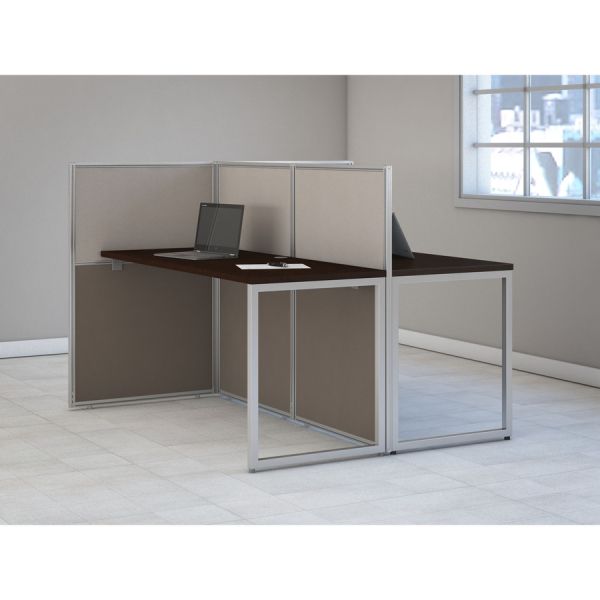 Bush Business Furniture Easy Office 60W Two Person Straight Desk Open Office