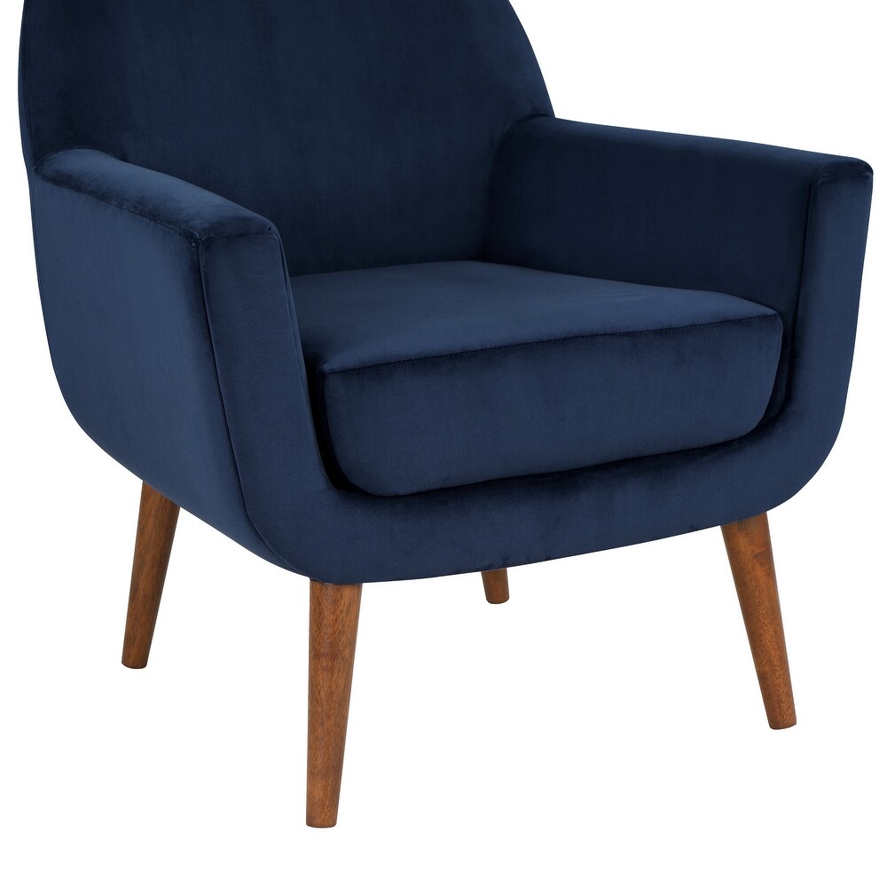 Adrian Mid Century Velvet Arm Chair by Greyson Living