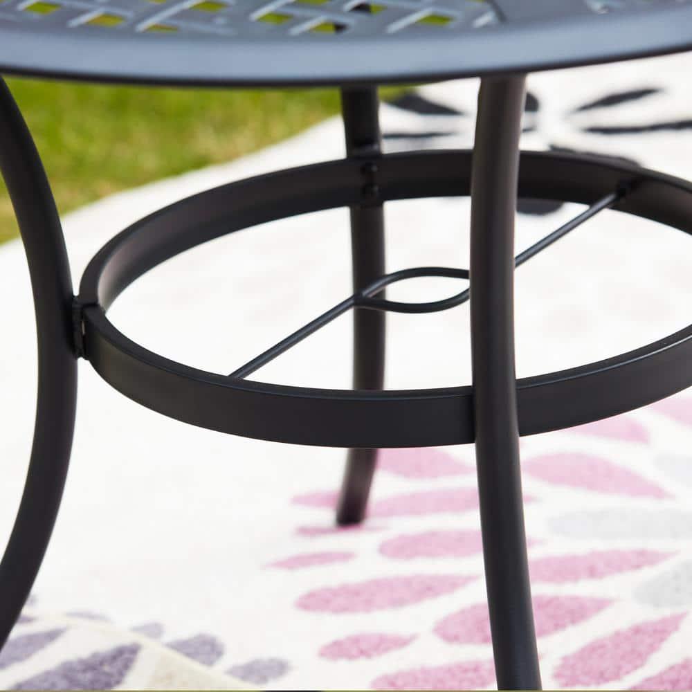 Patio Festival Round Metal Outdoor Dining Table