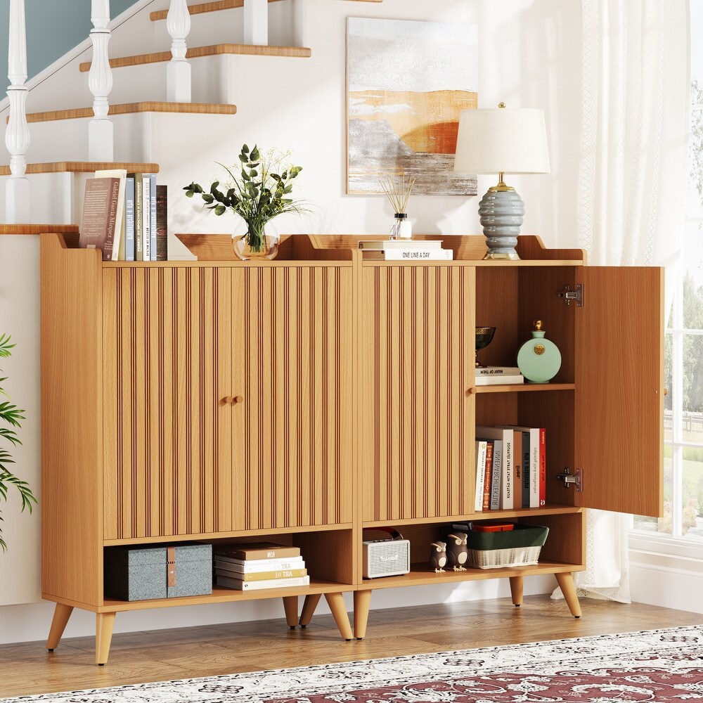 Sideboard Buffet Cabinet with 2 Doors and Removable Shelves