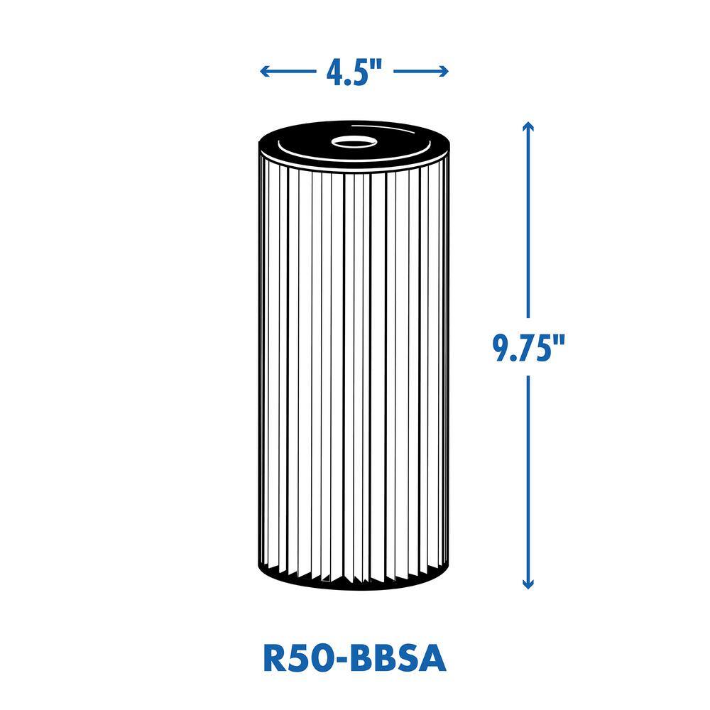 Culligan Universal Pleated Heavy-Duty Poly Sediment Replacement Cartridge Water Filtration System R50-BBSA