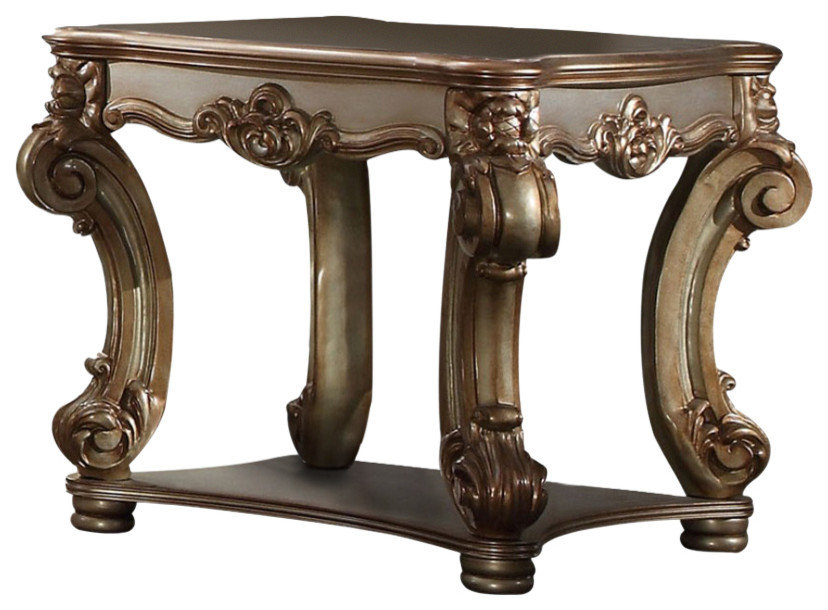 ACME Vendome End Table  Gold Patina  83121 Promo   Victorian   Side Tables And End Tables   by Emma Mason  Houzz