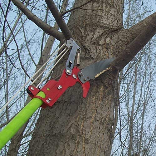 INTBUYING 19 Feet Tree Pole Pruner Cutter Tree Saw Scissor Branch Trimmer Hand Pole Saws Garden Tools