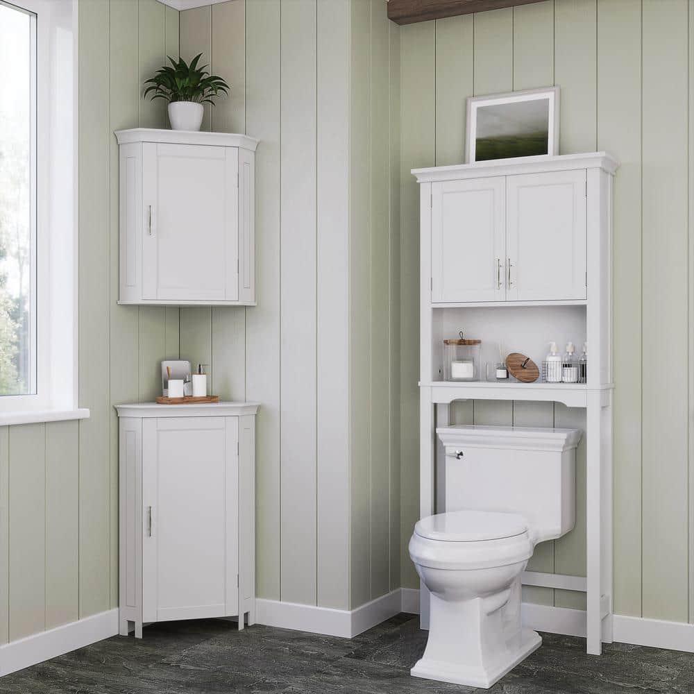 RiverRidge Home Somerset 205 in W Corner Wall Cabinet in White