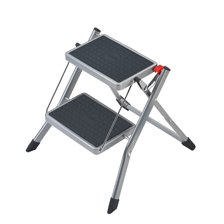 Mini 2 Step Steel Step Stool with 330 Ib. Load Capacity