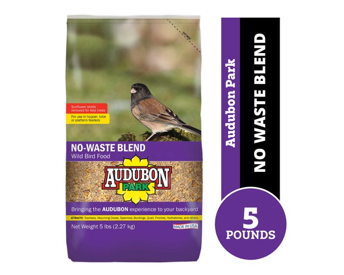 Audubon Park No Waste Blend Wild Bird Food， 5 lb. - 12228