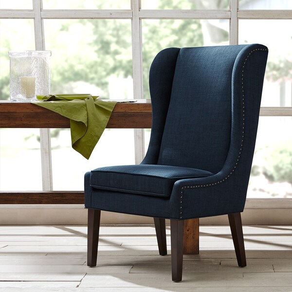 Madison Park Sydney Dark Blue Captains Dining Chair