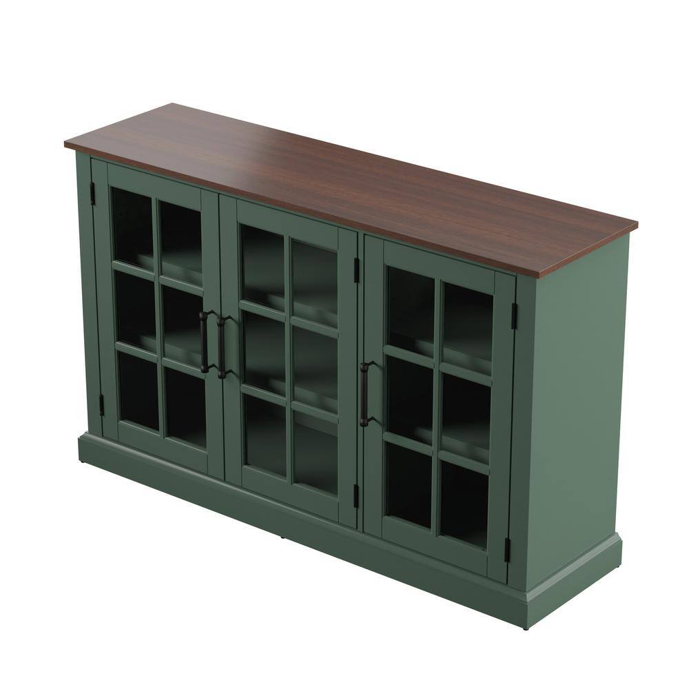 Twin Star Home Kale Sideboard with Glass Doors OT90494-TPF01